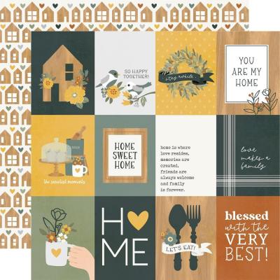 Simple Stories Hearth & Home Designpapier - 4 x 3 Elements
