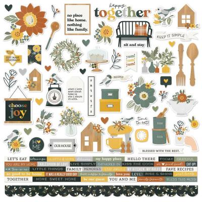 Simple Stories Hearth & Home Stickers - Cardstock Stickers Combo
