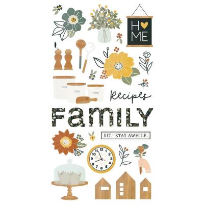 Simple Stories Heart & Home Sticker - Chipboard Stickers