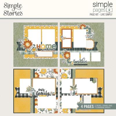 Simple Stories Hearth & Home Designpapier Pages Page Kit - Live Simply