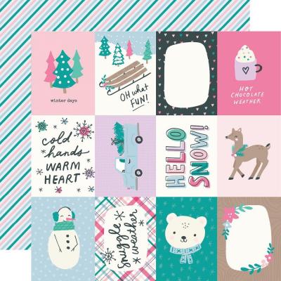 Simple Stories Feelin' Frosty Designpapier - 4 x 3 Elements