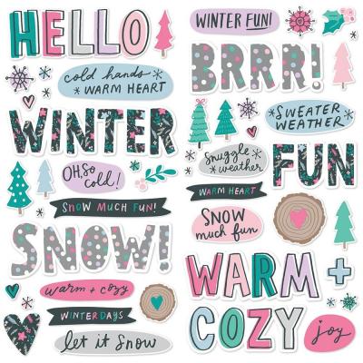Simple Stories Feelin' Frosty Sticker - Foam Stickers