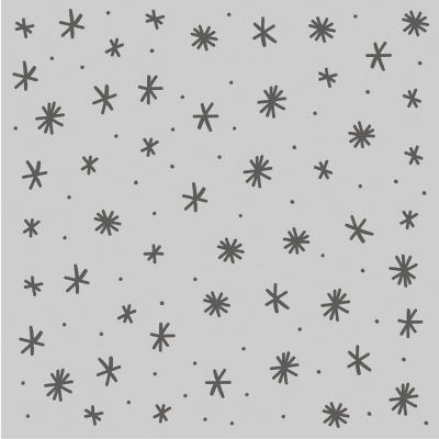 Simple Stories Feelin' Frosty Stencil - Frosty Snowflakes