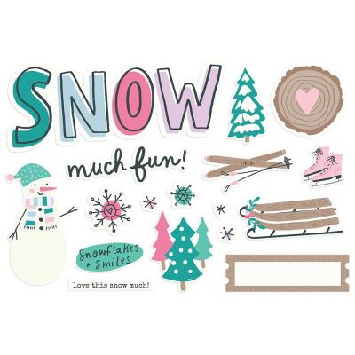 Simple Stories Feelin' Frosty Die Cuts - Snow Much Fun!