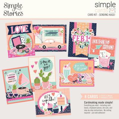 Simple Stories Happy Hearts Designpapier - Sending Hugs!