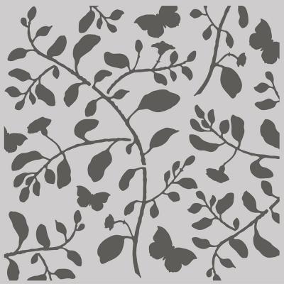 Simple Stories Vintage  Cottage Fields Stencil - Branch & Butterfly