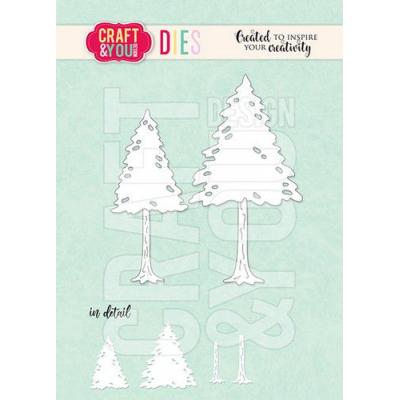 Craft & You Design Cutting Dies - Weihnachtsbäume