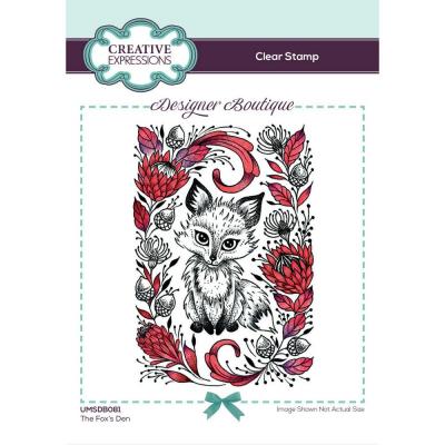 Creative Expressions Clear Stamp - The Fox's Den