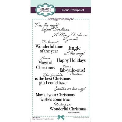 Creative Expressions Clear Stamps - Most Wonderful Time