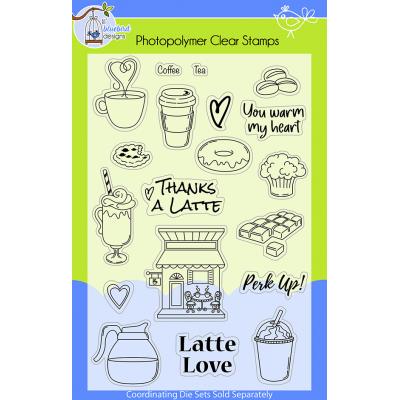 Lil' Bluebird Designs Clear Stamps - Coffee Time