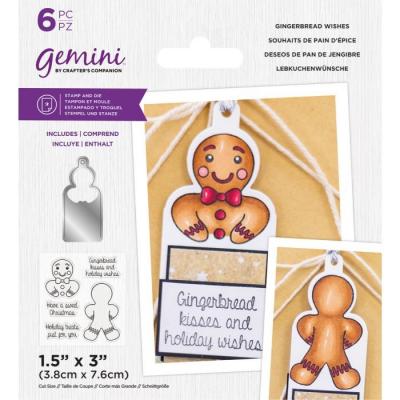 Gemini Stamp & Die - Gingerbread Wishes