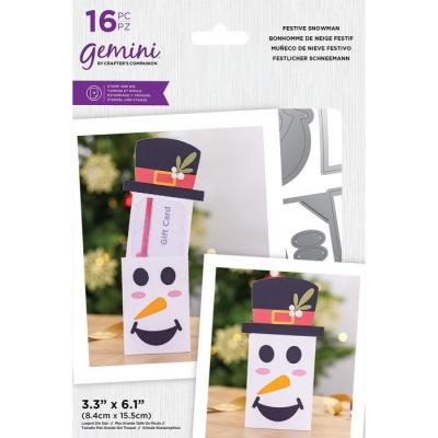 Gemini Stamp, Template  & Die - Festive Snowman