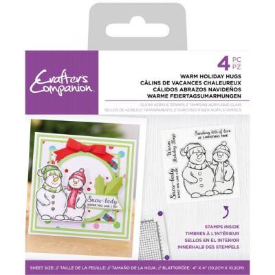 Crafter's Companion Clear Stamps - Warm Holiday Hugs