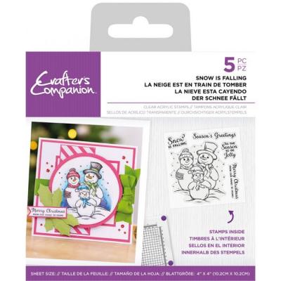 Crafter's Companion Clear Stamps - Snow Is Falling