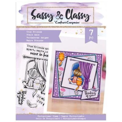 Crafter's Companion Sassy & Classy Clear Stamps - True Friends