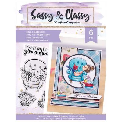Crafter's Companion Sassy & Classy Clear Stamps - Hello Gorgeous