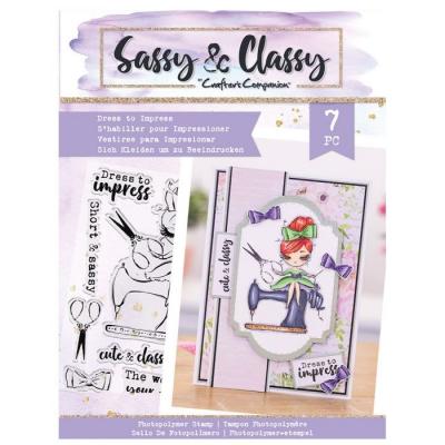 Crafter's Companion Sassy & Classy Clear Stamps - Dress To Impress