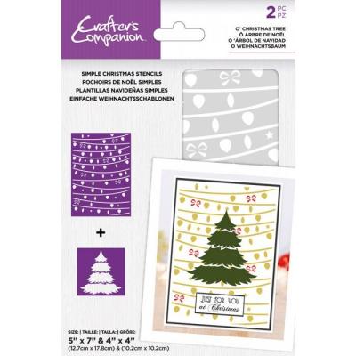 Crafter's Companion Stencil - O' Christmas Tree