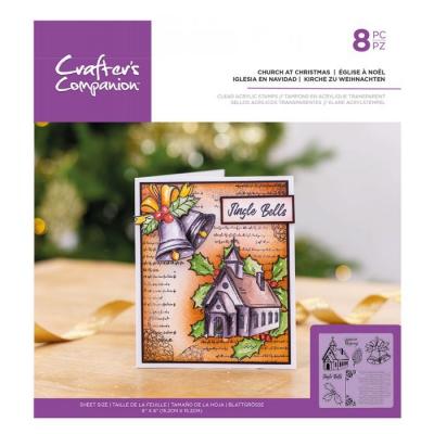 Crafter's Companion Clear Stamps - Church At Christmas