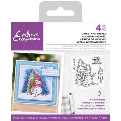 Crafter's Companion Clear Stamps - Christmas Wishes