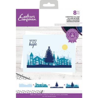 Crafter's Companion Clear Stamps - Christmas Village