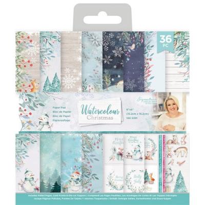 Crafter's Companion Watercolour Christmas Designpapier - Paper Pad