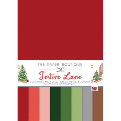 The Paper Boutique Festive Lane Cardstock - Colour Card Collection