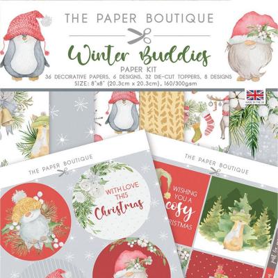 The Paper Boutique Winter Buddies Designpapier - Paper Kit