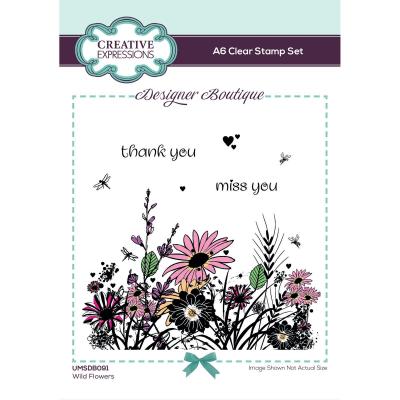 Creative Expressions Woodland Walk Collection Clear Stamps - Wild Flowers