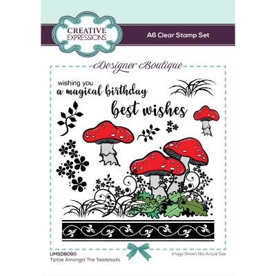 Creative Expressions Woodland Walk Collection Clear Stamps - Tiptoe Mongst The Toadstools