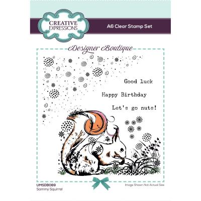 Creative Expressions Woodland Walk Collection Clear Stamps - Sammy Squirrel