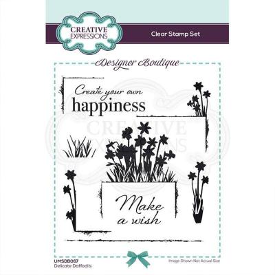 Creative Expressions Designer Boutique Clear Stamps - Delicate Daffodils