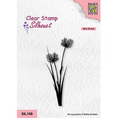 Nellies Choice Clear Stamp - Blume