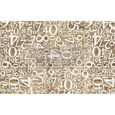 Prima Marketing Re-Design Décor Tissue Paper - Engraved Numbers