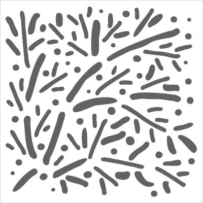 The Crafter's Workshop Stencil - Scattered Branches