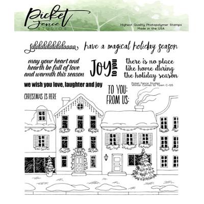 Picket Fence Studios Clear Stamps - Winter Has Come To Town