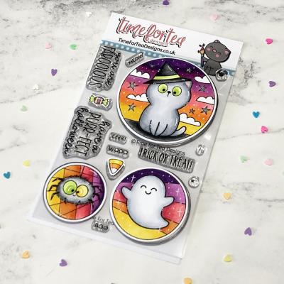 Time for Tea Clear Stamps - Spooky Circles