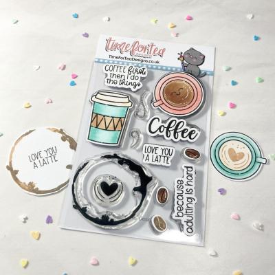 Time for Tea Clear Stamps - Coffee Lovers