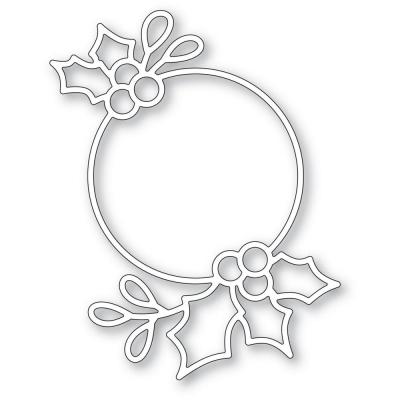 Poppystamps Metal Die - Holly Ring