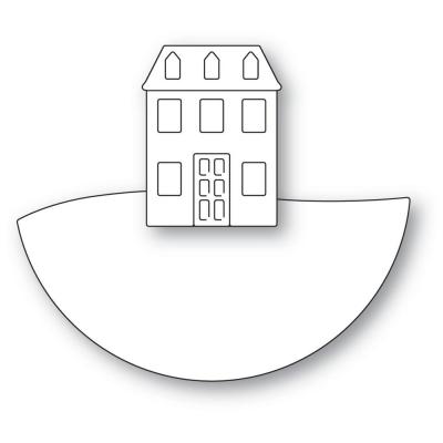 Poppystamps Metal Dies - Layered House Globe