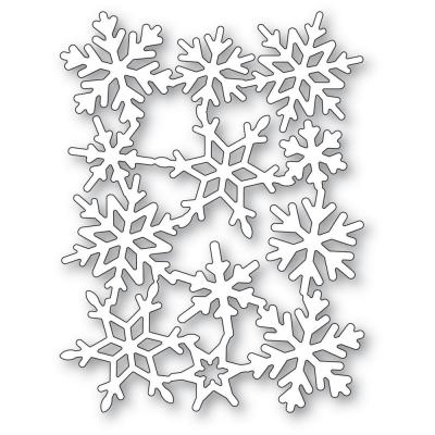 Poppystamps Metal Die - Snowflake Background