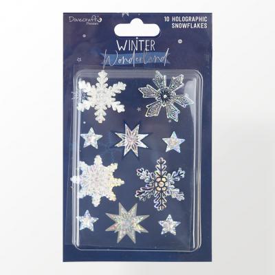 Dovecraft Winter Wonderland Sticker - Holographic Snowflakes