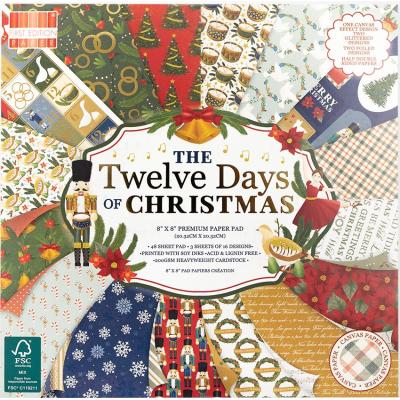 First Edition Twelve Days Of Christmas Designpapier - Paper Pad