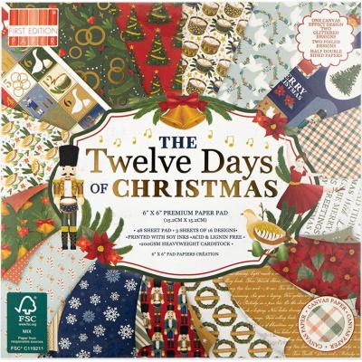 First Edition Twelve Days Of Christmas Designpapier - Paper Pad