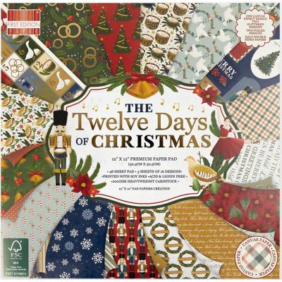 First Edition Twelve Days Of Christmas Designpapier - Paper Pad