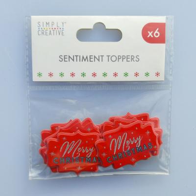 Simply Creative Embellishments - Sentiment Card Toppers
