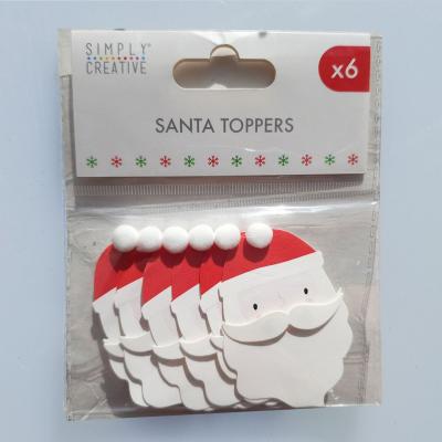 Simply Creative Embellishments - Santa Card Toppers