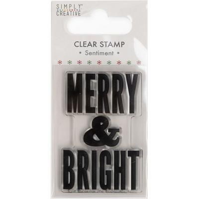Simply Creative Clear Stamp - Merry & Bright