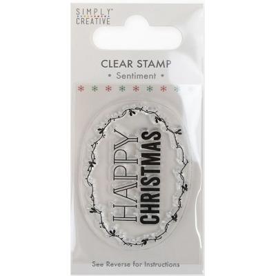 Simply Creative Clear Stamp - Happy Christmas