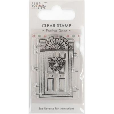 Simply Creative Clear Stamp - Festive Door